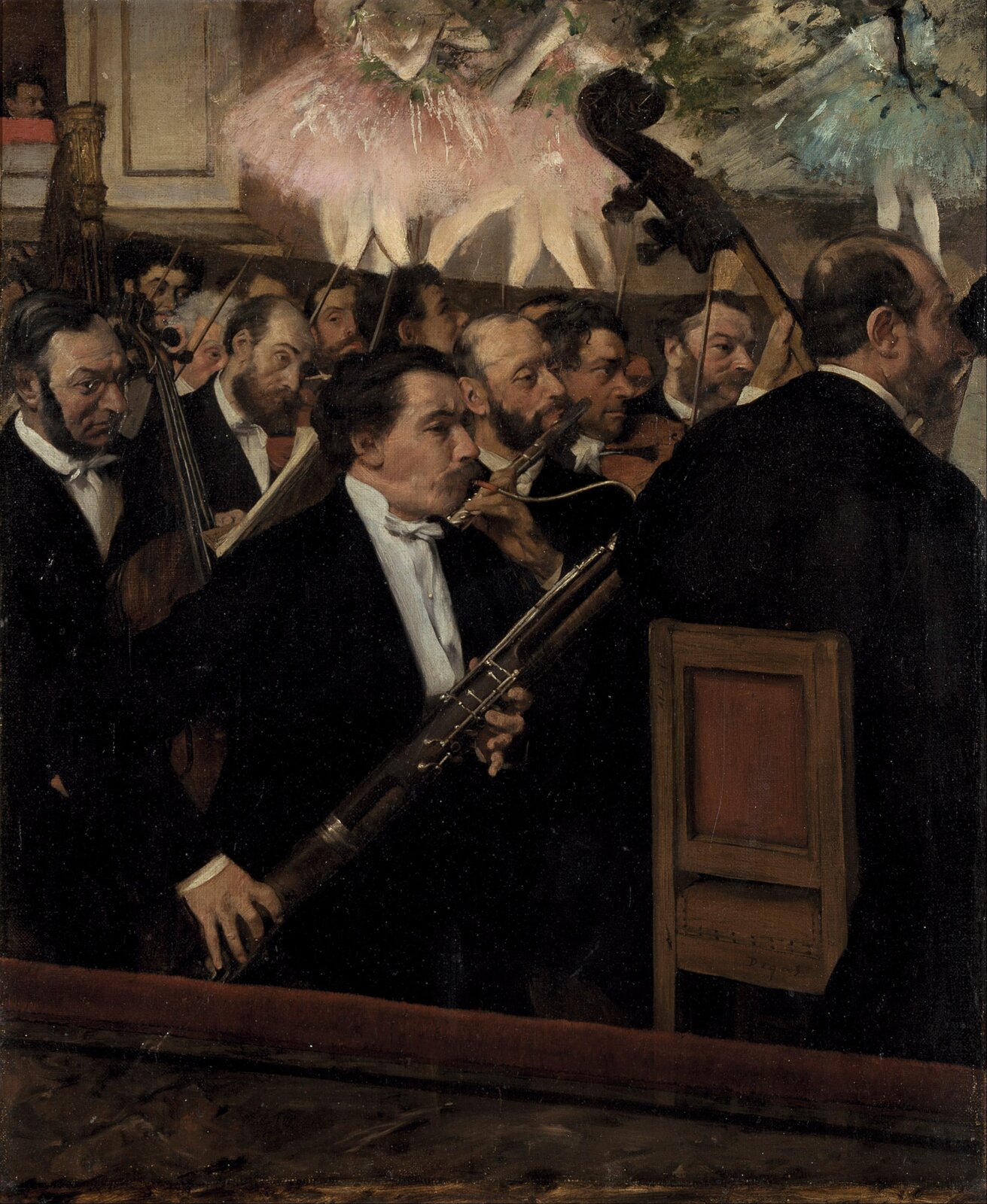 Картина Эдгара Дега «Оркестр оперы», 1870 год