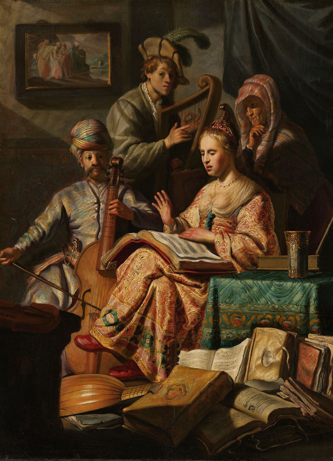 Картина Рембрандта «Аллегория музыки», 1626 год